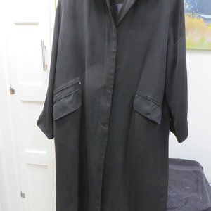 ANNE KLEIN Black  Maxi Rain Coat 16